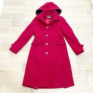 Pendleton Women's Red Hooded wool winter Coat